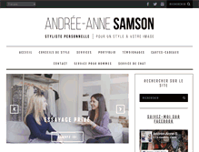 Tablet Screenshot of andreeannesamson.com